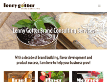 Tablet Screenshot of lennygotter.com